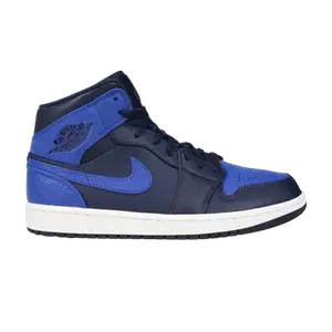 Кроссовки Air Jordan 1 Retro Mid GS 'Obsidian Royal', синий