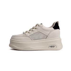 Женские повседневные туфли LAORENTOU низкие, бежево-абрикосовые