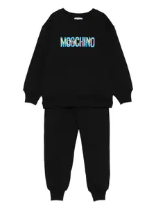 Спортивный костюм с логотипом Moschino Kids, черный