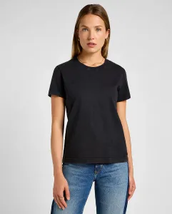 Женская футболка с короткими рукавами и круглым вырезом Lee, черный