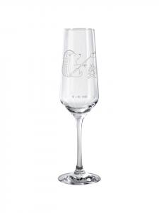 Бокал для шампанского ежик жарит без слов в прозрачном виде Mr. & Mrs. Panda