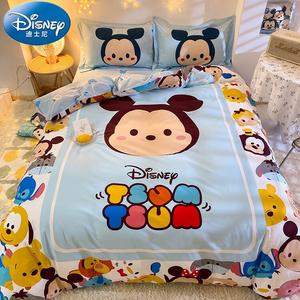 Disney Комплект постельного белья 4 предмета, 180 см, пододеяльник на 150 см, простыня на резинке