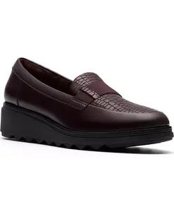 Женские лоферы Sharon Pace Slip-On Clarks, красный