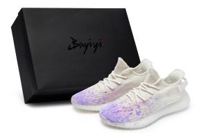 Yeezy Boost 350 V2 Повседневные кроссовки Unisex Низкие Пурпурный Adidas Originals, Белый Пурпурный