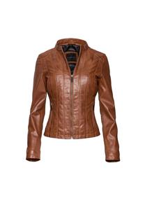 Кожаная куртка булады-106 Bugatti, цвет cognac