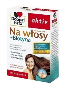 Doppelherz aktiv Na włosy + biotyn, 30 шт.