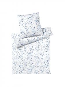 Красивое постельное белье синего цвета Elegante, 155 x 220 + 80 x 80 см