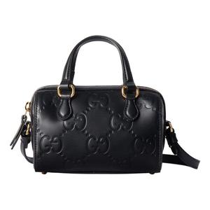 Сумка gg super mini top handle bag 'black' Gucci, черный