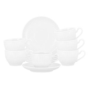 Чашка для эспрессо Эспрессо чашки с блюдцами Amina 100 мл, набор 6 шт. Seltmann Weiden, белый