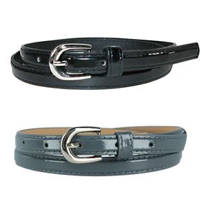 Женский узкий ремень для платья (набор из 2 цветов) CTM, черный/серый