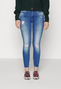 Джинсы onlblush destroy, узкие. Only, Medium Blue Denim