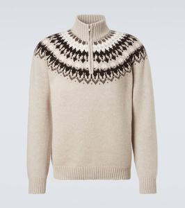 Свитер Mr Saint Gervais с полузастежкой Arch4, Chai Fairsle