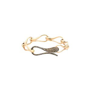 Браслет Dada Arrigoni Elika из розового золота с коричневыми бриллиантами