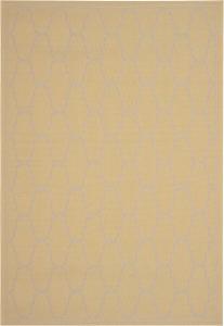 Ковер SAFAVIEH, 161 x 232 см, Washable коллекции Outdoor Courtyard - Yellow & Beige, Non-Shedding & Easy Cleaning, идеален для патио, заднего двора, прихожей (CY6016-316)
