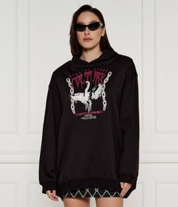 Толстовка Versace Jeans Couture Oversize fit, черный