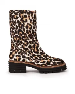 Женские сапоги до середины икры на каблуке Pedro Miralles, мультиколор