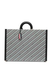 Thom Browne портфель с логотипом, серый