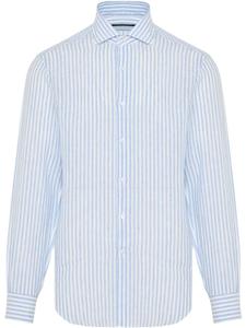 Льняная рубашка Barba, синий