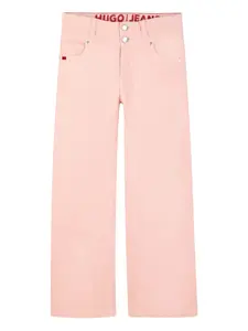 Брюки с пуговицами Hugo Kids, розовый