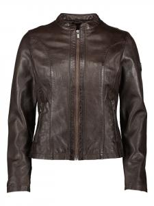 Кожаная куртка HIS, темно-коричневый