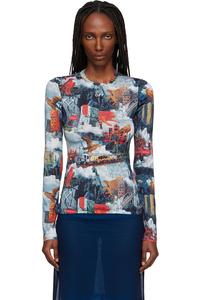 Off-White Многоцветная футболка World Paint Second Skin Crew