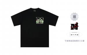 Футболка унисекс MEDM Floral Collection Parody Collection MR.ENJOYDA MONEY, черная с ромашками