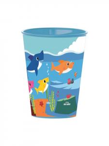 Детский пластиковый стаканчик для питья объемом 260 мл Baby Shark