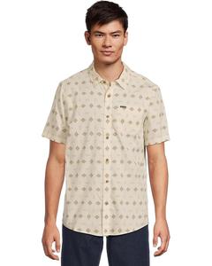 Мужская рубашка с коротким рукавом Volcom Trusted, White Print