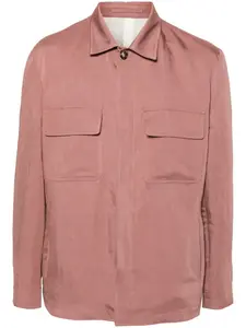 Куртка-рубашка с косым воротником Lardini, розовый