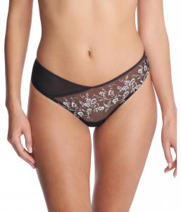 Стринги Natori Flawless Thong, Black/Ivory