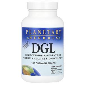 Planetary Herbals, DGL, 380 мг, 100 жевательных таблеток