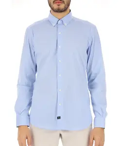 Мужская хлопковая рубашка Fay, синий