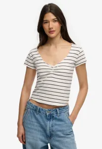 Спортивная футболка с принтом в виде складок Superdry & Co, Off White Stripe