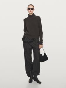 Вязаный свитер с плечевыми деталями Massimo Dutti, Lead