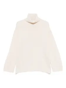 Водолазка в рубчик ALLUDE, нейтральный