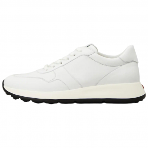 Tod'S Мужские низкие кожаные повседневные кроссовки белого цвета