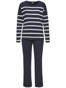 s.Oliver Пижама в темно-синюю и белую полоску