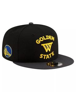 Мужская черная бейсболка Golden State Warriors Jersey Hook Statement Edition 9FIFTY Snapback New Era