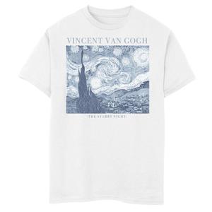 Модная футболка с рисунком Винсента Ван Гога «Звездная ночь» для мальчиков 8–20 лет Licensed Character