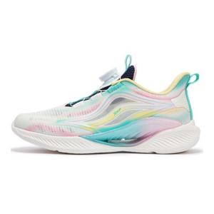 Кроссовки детские Qing Feng 5.0 GS Low-top Sail белые/темно-фиолетовые/флуоресцентные вишнево-розовые Xtep, белый/фиолетовый