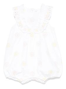 Tartine Et Chocolat боди с цветочной вышивкой, белый