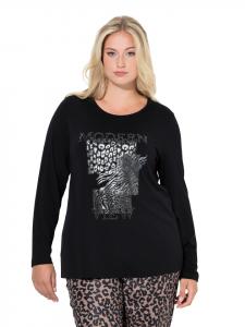 Ulla Popken Футболка с длинными рукавами черного цвета