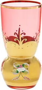 Стаканчик Red Queen, 250 мл, красно-золотой, из стекла Cristalica GmbH