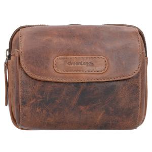 Сумка через плечо Greenland Nature Soft & Safe Gürteltasche RFID Leder 18 см, коричневый