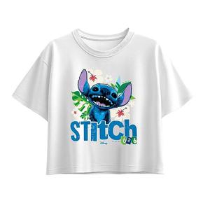 Футболка Lilo & Stitch 626 floral boxy для девочек 7-16 лет Disney, White