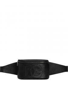 Кожаная поясная сумка Dolce & Gabbana, черный