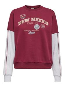 Толстовка ONLY ONLMiriam, пастельно-красный