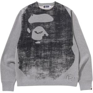 Faded printed Sweater A BATHING APE, серый