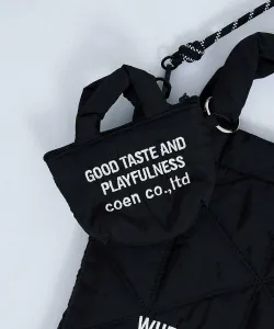 Брелок-сумочка с вышитым логотипом