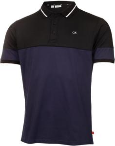 Мужская рубашка-поло для гольфа Calvin Klein Marshall Recycled Easy Care Wicking, Peacoat